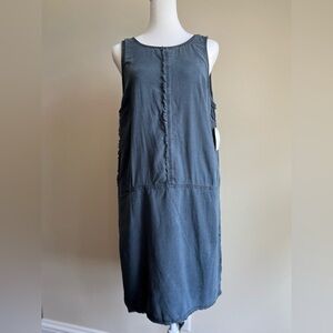 Cloth & Stone Women's Medium Sleeveless Midi Dress Navy / Dark Grey